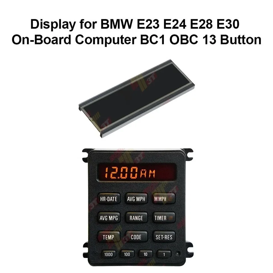 BMW E23 E24 E28 E30 온보드 컴퓨터용 BC1 OBC 13 버튼 LCD 디스플레이