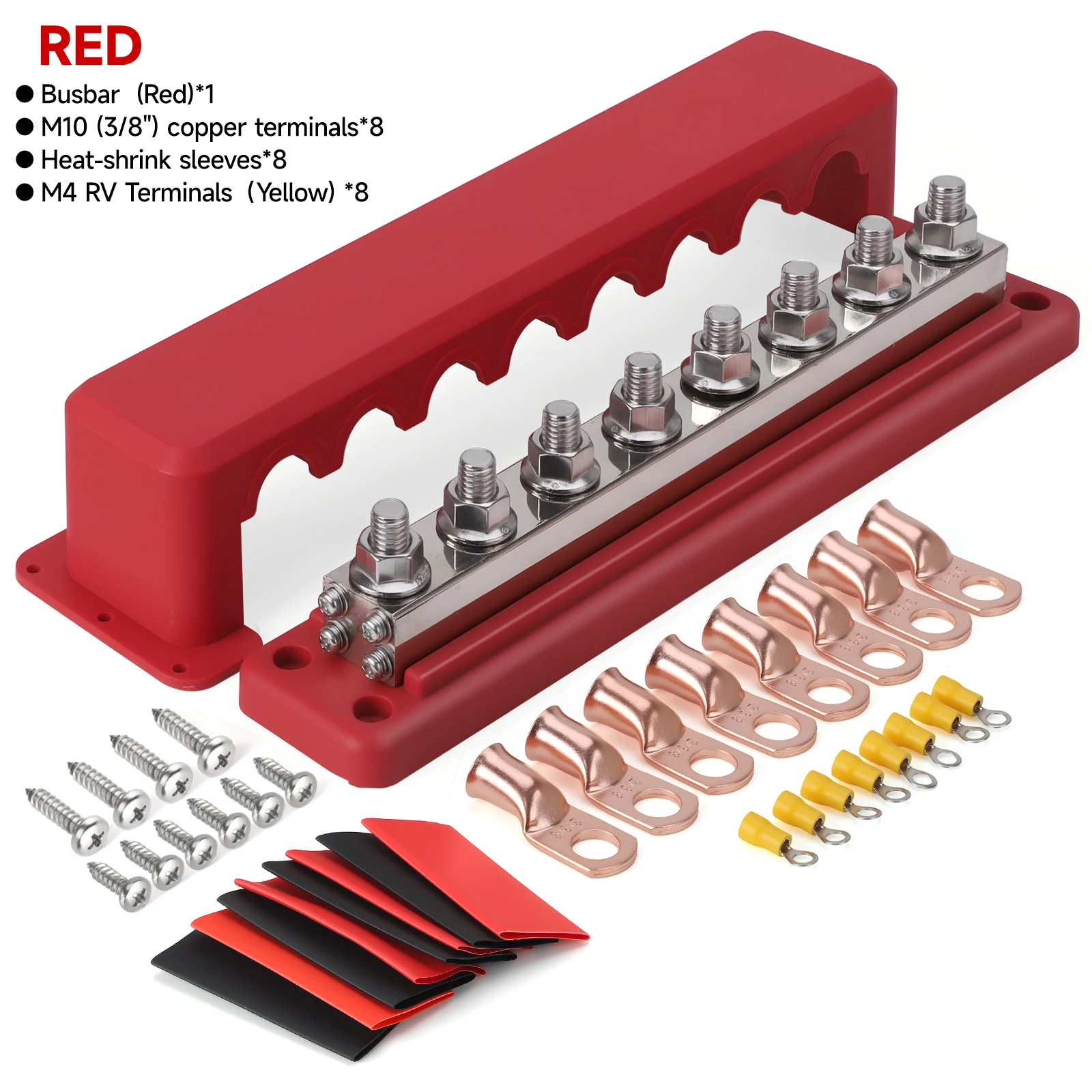  24V 600A Klemmenblock 24V Stromverteilerblock M10 Terminal Bus für Automotive Boot Auto Klemmenblock Negative Bus Bar – Detail 3