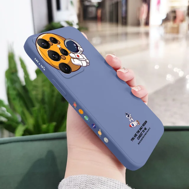 Travel Around Space Phone Case For Samsung Galaxy S22 S21 S20 Ultra Plus FE S10 S9 S10E Note 20 ultra 10 9 Plus Cover Light Blue 2