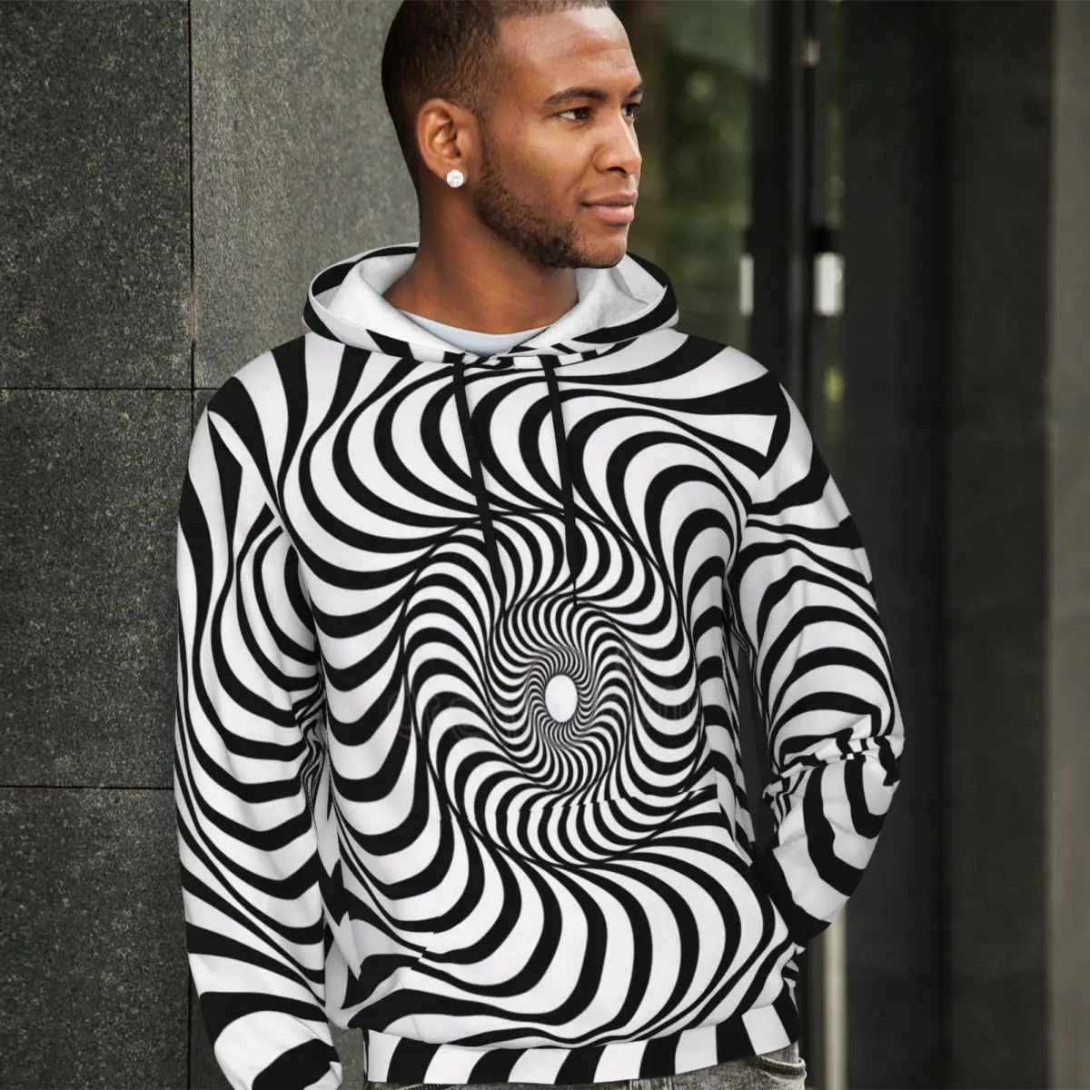 

Повседневные худи с 3D геометрическим рисунком, теплые толстовки с рисунком, Модный пуловер оверсайз с длинным рукавом, худи, подарок на день рождения, осень