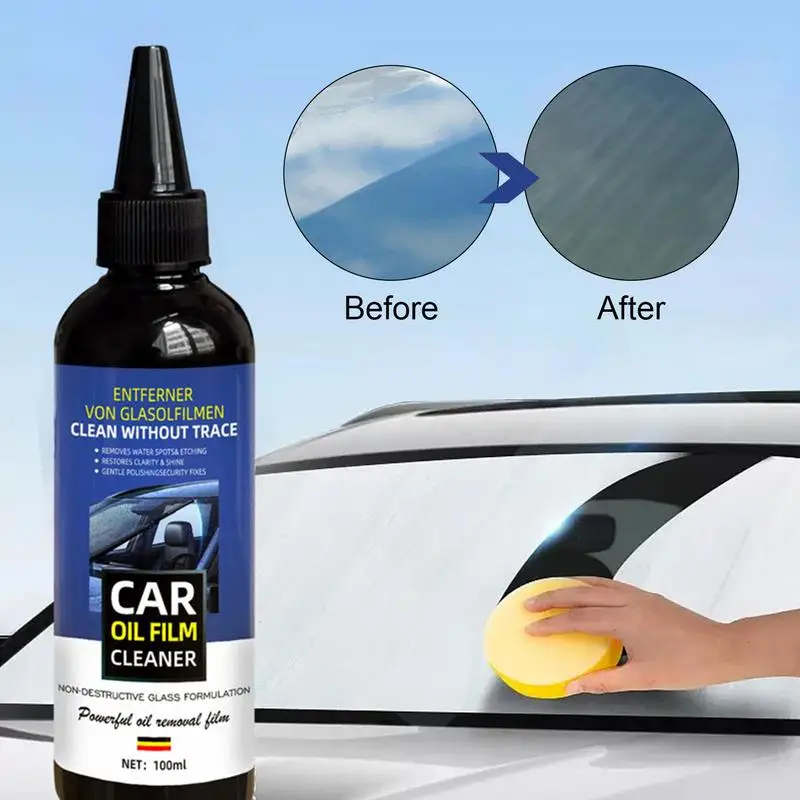 

Car Glass Oil Film Remover Universal Auto Home Glass Window Powerful Oil Film Water Spot Remover For Cleaning Car Accessories