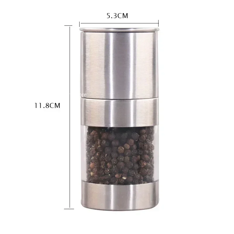 Manual Salt Pepper Grinder Stainless Steel for Kitchen
