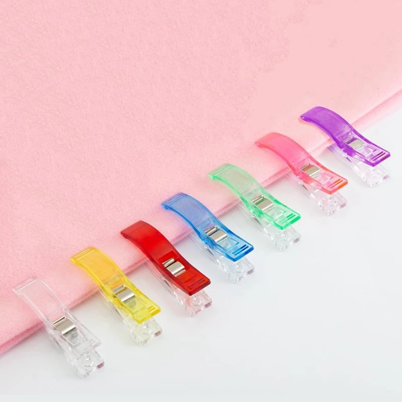 100 Piece Large Sewing Clips Fabric Clips Sewing Notions Plastic For Quilting Supplies Crafting Tools Jumbo Quilt