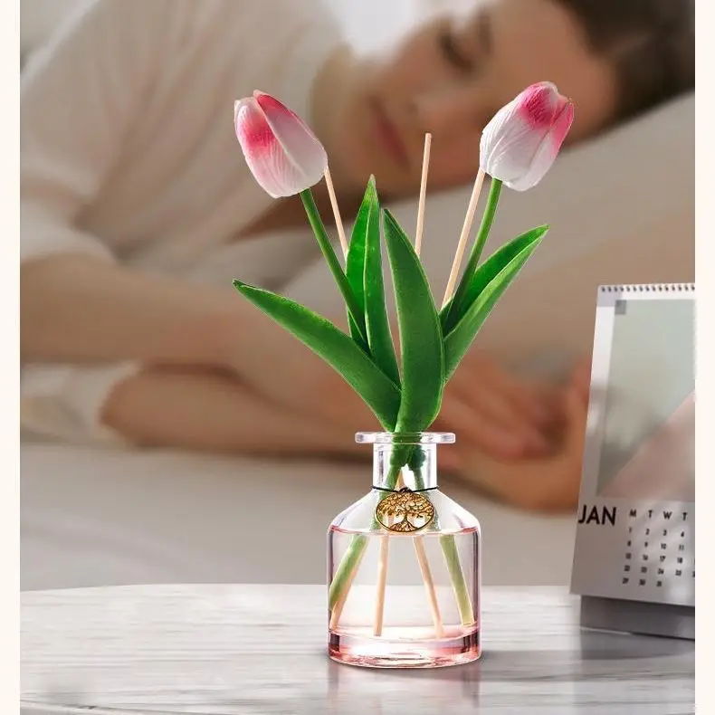 Fragrance household, indoor bathroom, long-lasting fragrance, dried flowers, aromatherapy ornament, rattan fireless aromatherapy