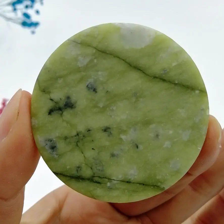 Jade Natural Stone Crystals Jade Natural Stone Slices Green Jade Natural Stone Stones
