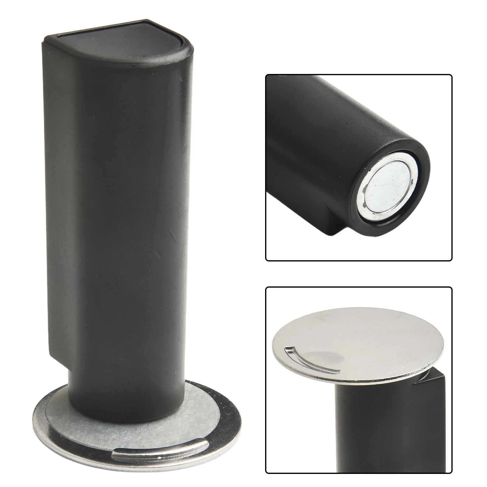 1pc Magnetic Door Stopper Suction Door Holder 75*25mm Stainless Steel For Home Improvement Home Decoration Accessories magnetic door stopper
