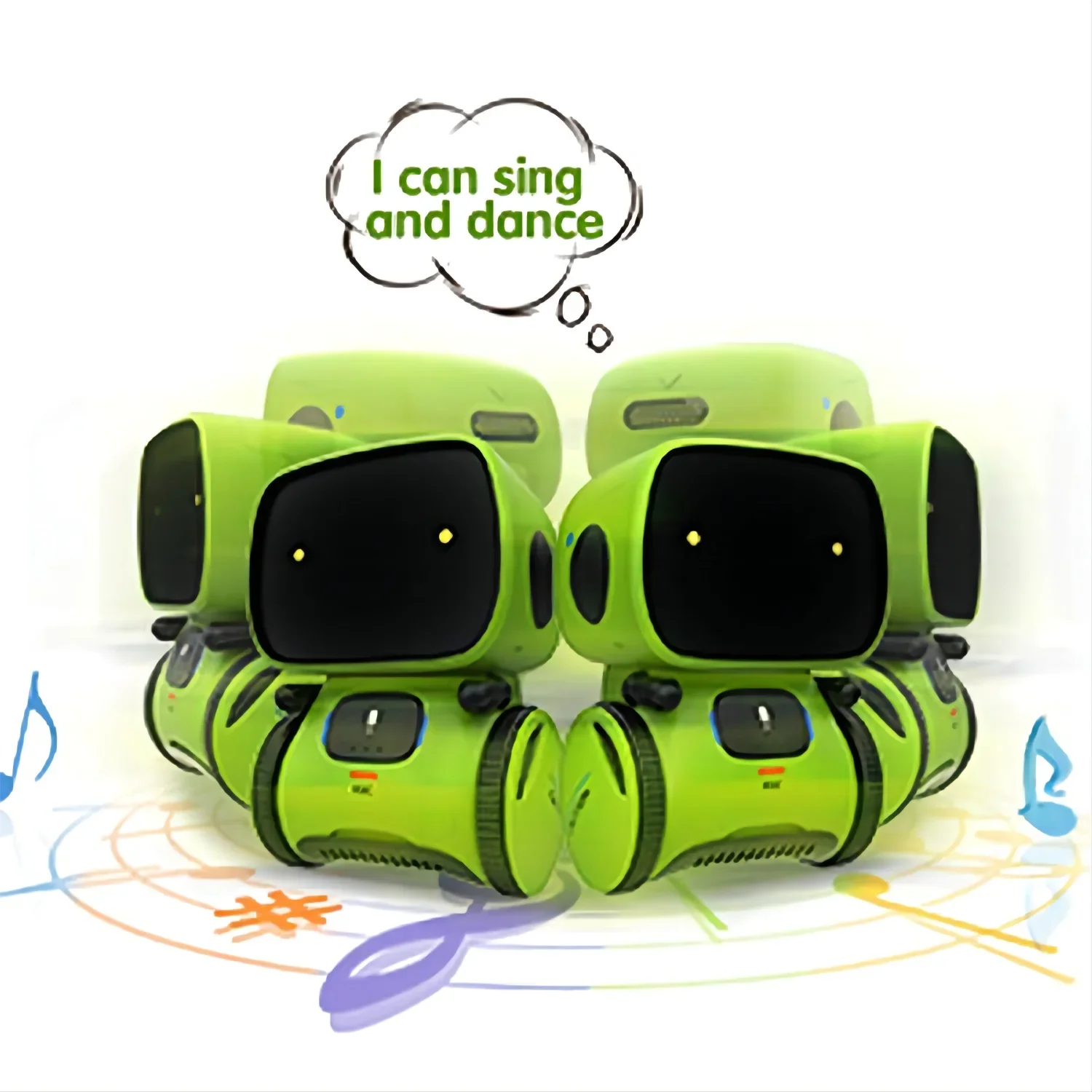 Умный робот танцующий, Интерактивная игрушка с голосовой командой и сенсорным управлением, 3 языковых версии, подарок для детей