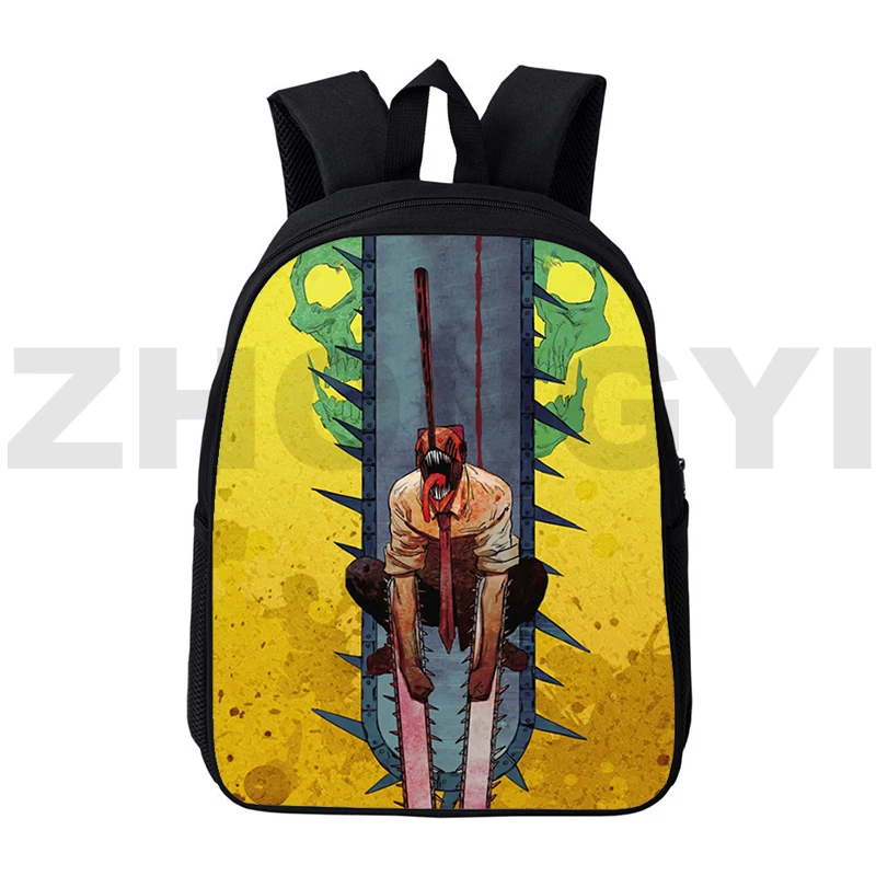 

Japan Anime Chainsaw Man School Bag Knapsack 3D Backpacks for Teenage Girls School Bags for College Students Gifts 12/16 Inch