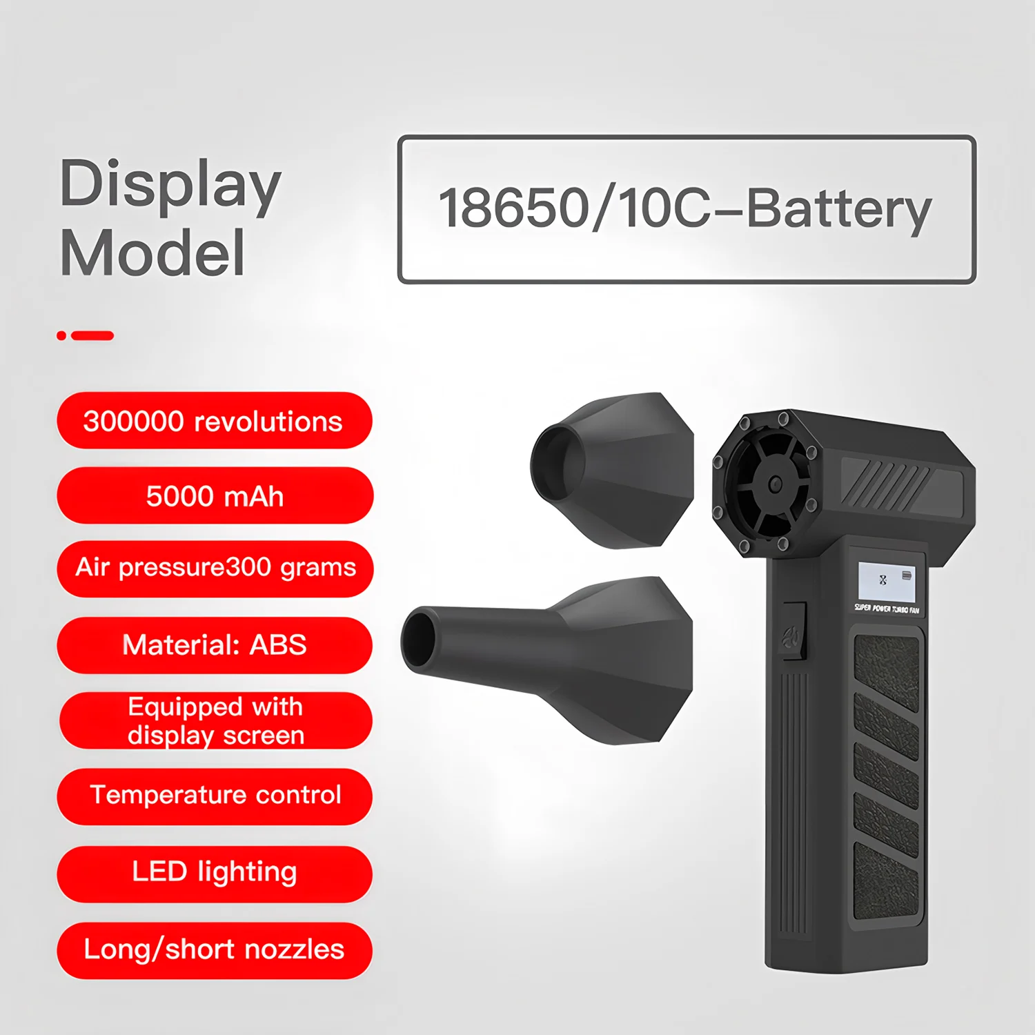 Portable Electric Air Blower 300000PRM Portable Electric Air Blower Turbo Jet Fan Brushless Motor HighSpeed Mini Turbo Jet Fan Adjustable Wind