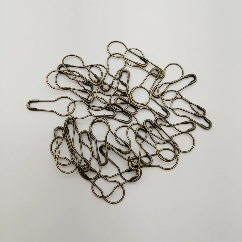 혼합 색상 안전 핀, 조롱박 모양 안전 핀, 금속 클립 조롱박 핀 태그 핀, DIY 용품, 의류 액세서리, 1000 개