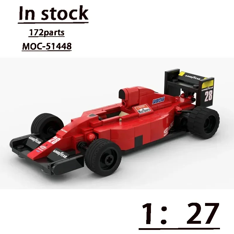 MOC-51448 Formula 640 F1-89 - Scale1:27 Сборная модель строчного блока MOC, творческие строительные блоки для мальчиков