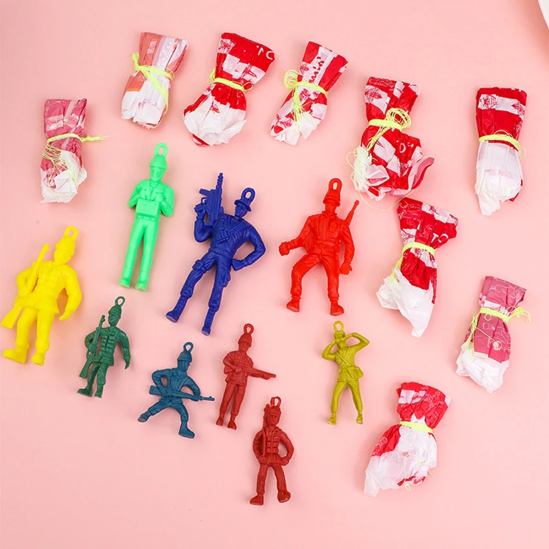 15Pcs Mini Hand Throwing Soldiers Parachute Educational Flying Toys for Kids Birthday Party Favors Goodie Bag Pinata Filler
