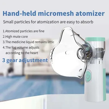 Medical Silent Mesh Nebulizer Handheld Asthma Inhaler Atomizer