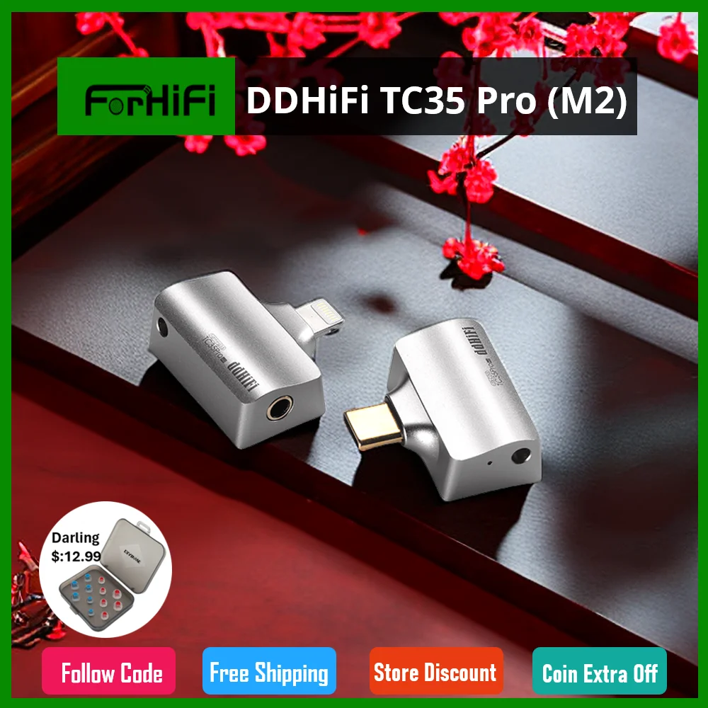 

DD ddHiFi TC35Pro 2nd Gen Mountain2 (M2), Compact T-Shaped 3.5mm Stereo USB DAC Dongle, Dedicated Chips for DAC and Amplifier
