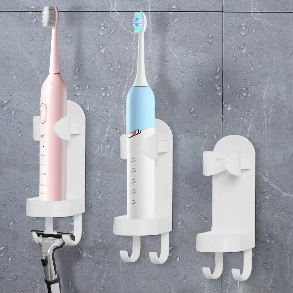 Toothbrush Holder Electric Stand Rack Organizer Toothbrush Adhesive