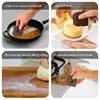 Multi-function Oil Scraper Square Kitchen Bathroom Stove Dirt Decontamination Scraper Cake Baking Tool Oil Plate Scraper 4