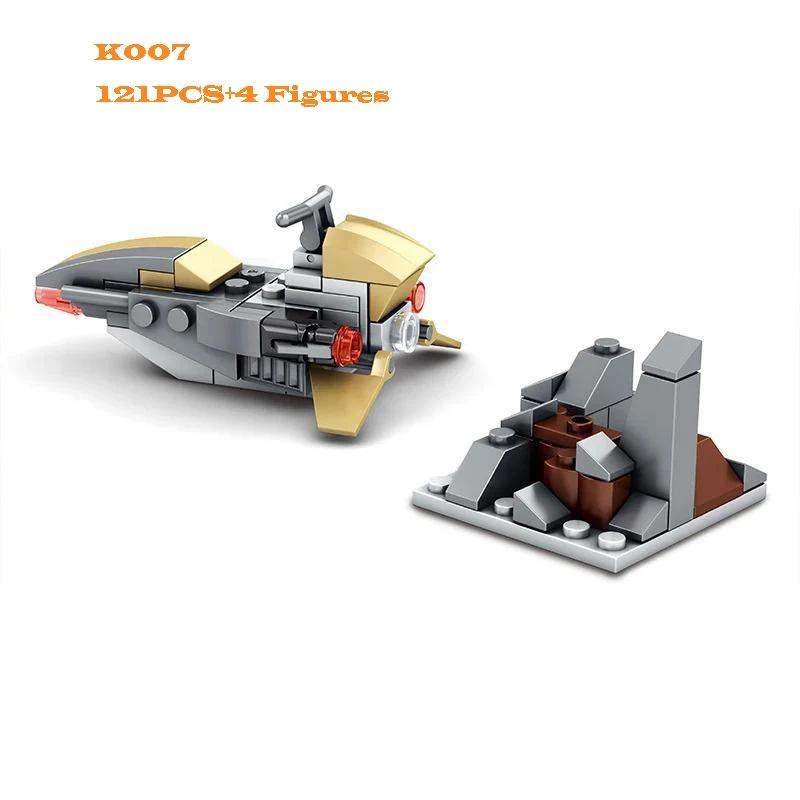 Creative MOC Fighter Building Blocks Kit - Educational Toy Set