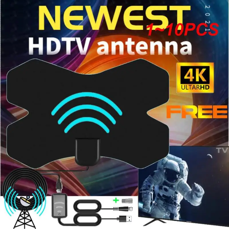 

1~10PCS Indoor 3000 Miles X HDTV Antenna 4K Digital Antenna TV Aerial Receiver With Amplifier DVB-T2 ISDB-T ATSC Satellite Dish