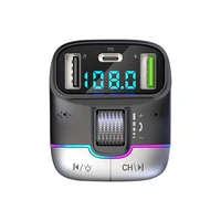 Bluetooth 5.3 FM Transmitter Handsfree Car Radio Modulator MP3 Player USB PD Fast Charge Adapter for Smartphone - Image 6