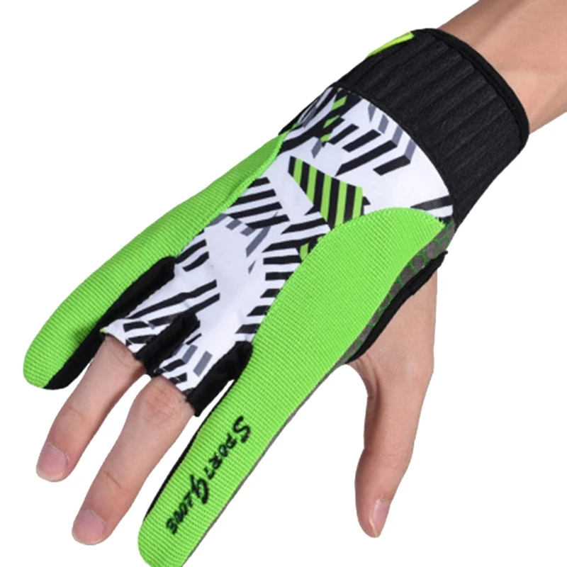 1 Pair Bowling Grip Gloves Bowling Wrist Brace Gloves for Men Wrist Wrap