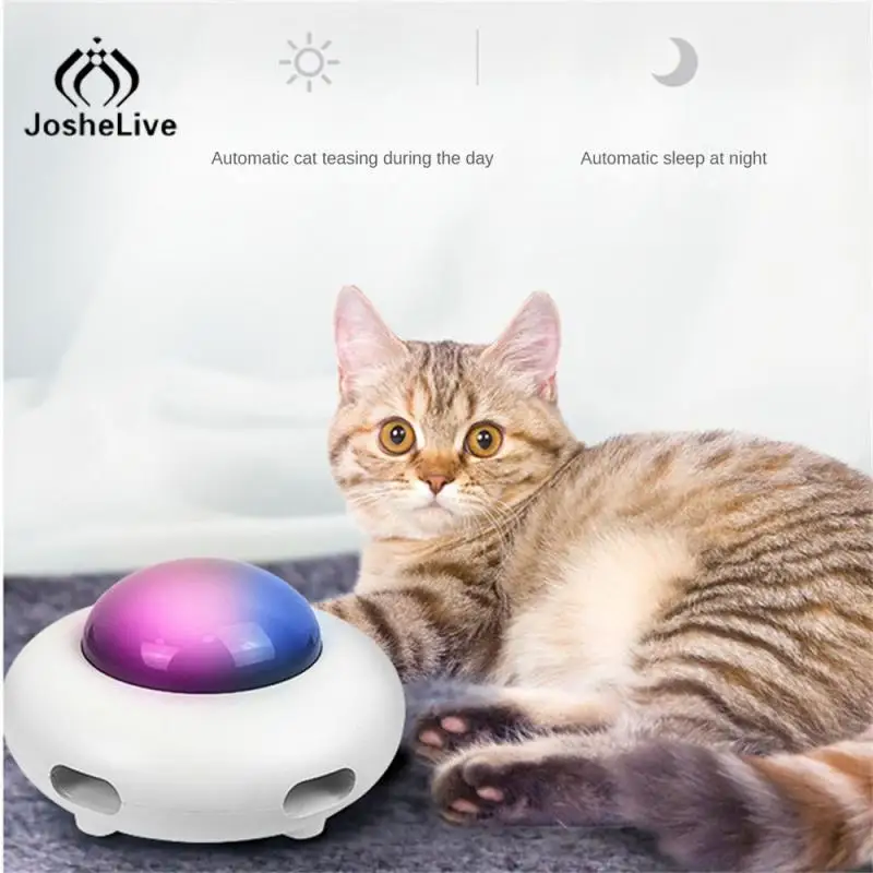 

Игрушка-палочка в Стиле НЛО, игрушка с пером для домашних кошек, товары для кошек, игрушка-палочка для кошек, электрическая автоматическая игрушка для котят, автоматический поворотный круг для домашних животных