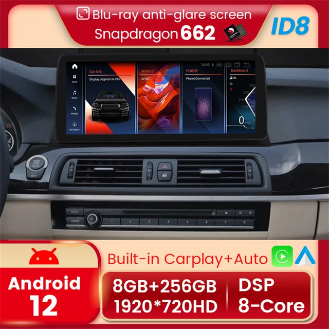 Android 12 Autoradio Car Intelligent System CarPlay For BMW 5 Series F10  F11 F07 Multimedia Player Screen GPS Navi Stereo DSP