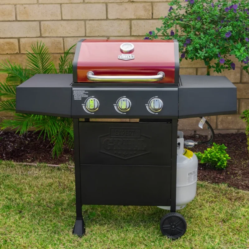 

Expert Grill 3 Burner Propane Gas Grill in Red bbq grill outdoor barbecue bbq grill portable grill