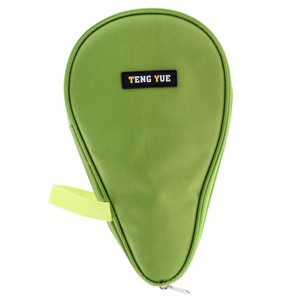 Table Tennis Racket Bag Waterproof Pong Paddle Bat Pouch with Ball Case