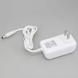 Universal White AC to DC 12V 2A Power Adapter with Switch Converter Charger (US Plug)