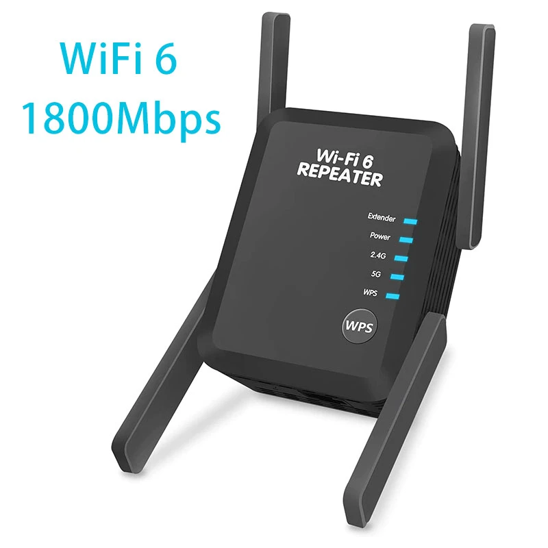 wireless wifi router AX1800Mbps WiFi 6 Extender WiFi Range Repeater 2.4Ghz and 5.8Ghz Dual-Band Wireless Signal Booster with Ethernet Port best gaming router