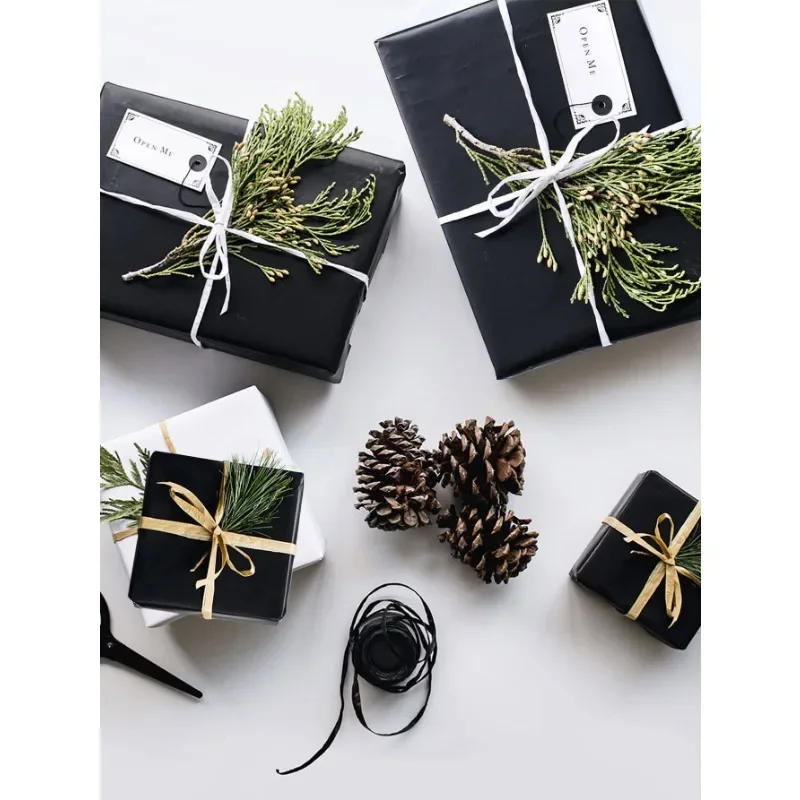 Black Wrapping Paper,Construction Paper for Poster Bulletin Board Paper,Classroom Decor, Birthday, Bouquet Flower Craft Supplies