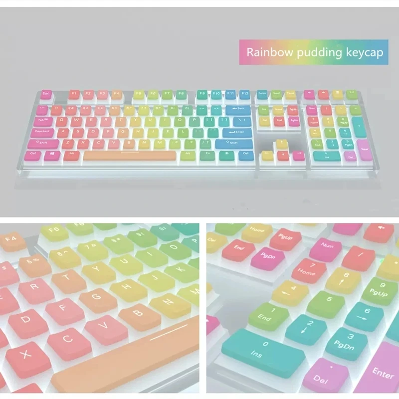 Pbt Backlit Key Caps para Teclado Mecânico Perfil Oem 116 Teclas Pudim Keycaps para Cherry mx Switch Iso Enter Layout da ue