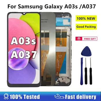 6.5" LCD For Samsung Galaxy A03s A037 A037F A037M A037U LCD Display Touch Screen Digitizer For Samsung A03s Display with Frame