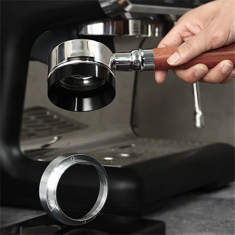 Anello dosatore caffè magnetico 51MM 53MM 58MM per Delonghi Breville Portafiltro Accessori per caffè espresso Barista Imbuto Strumento Coffeeware  15