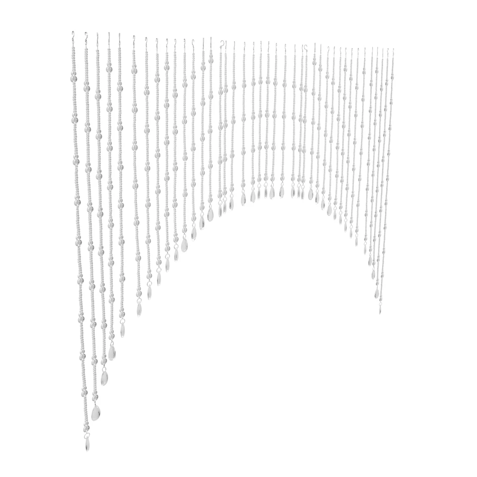 Elegant Arched Crystal Beaded Door Curtain