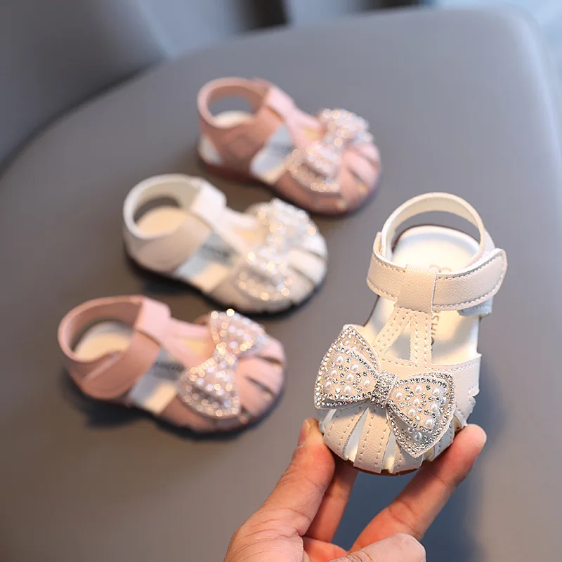 

Summer new child's Shoe baby sandals breathable fashion princess shoes new baby soft soled toddler shoes 0-3 Year Old