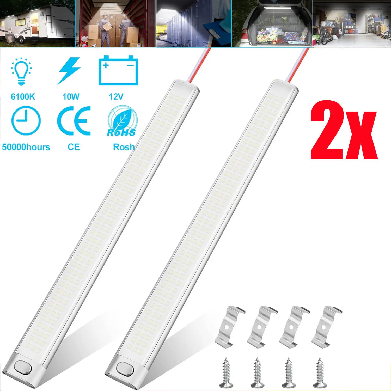 Luz LED 6000K Para Autocaravanas Camping