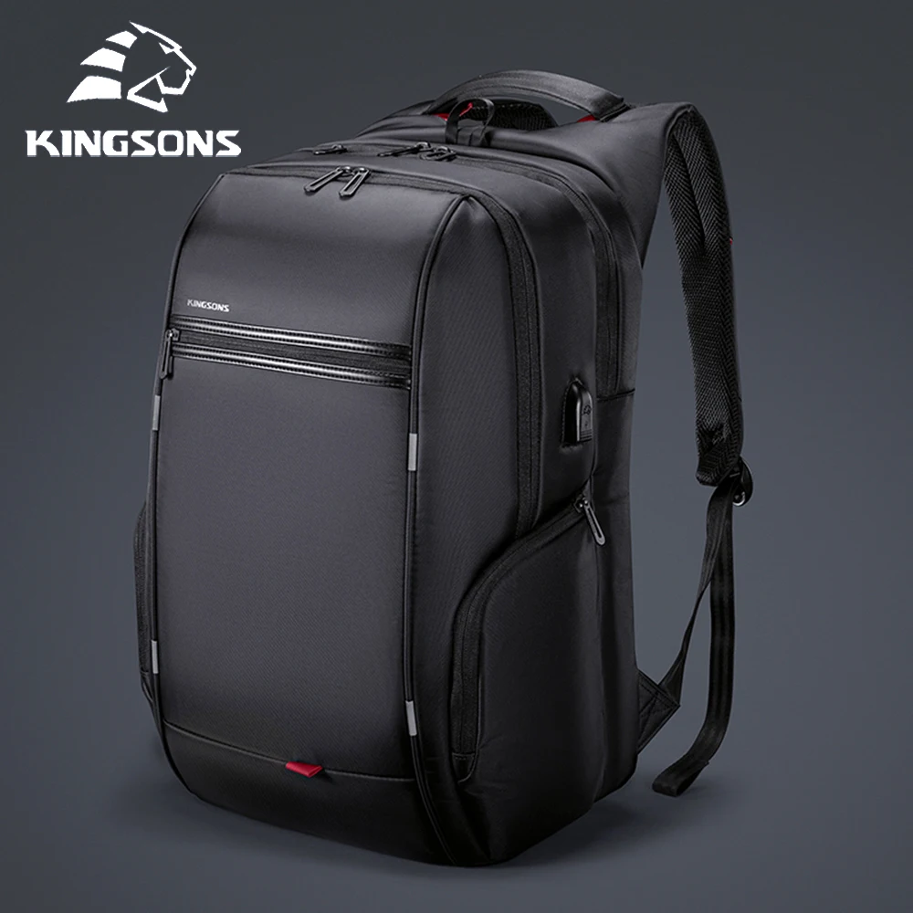 Waterproof Backpack Kingsons Multi-layer Anti-theft Travel External USB Charging Mochila Dropshipping