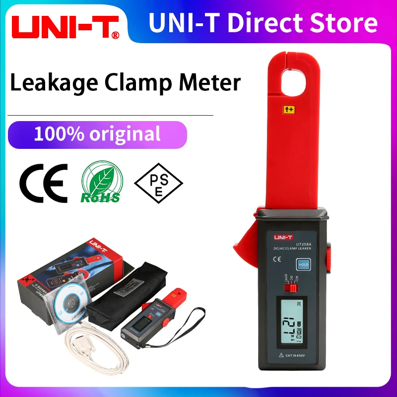 Uni-T Ut258A Pinza Di Dispersione 60A Ac Dc Pinza Di Corrente Amperometro Tester Automobilistico Amperometro A Morsetto Amperometrico