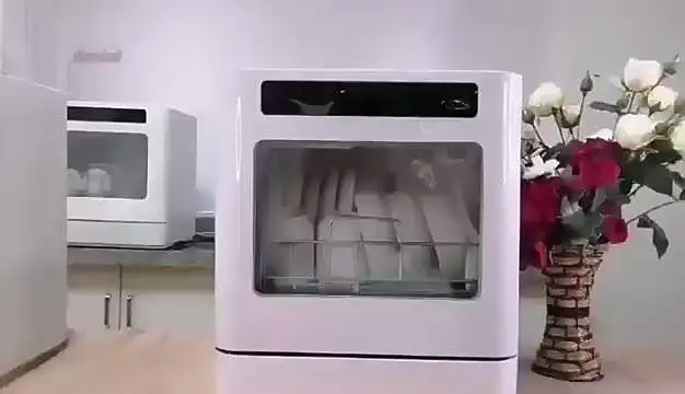 ماكينة غسل أطباق صغيرة أوتوماتيكية على الطاولة للا...