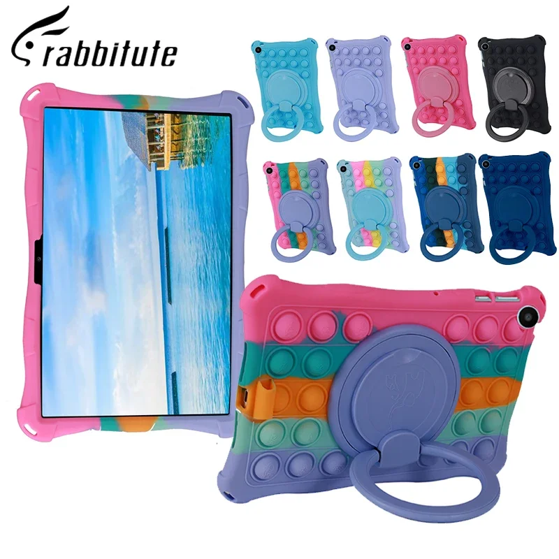 

Портативный мягкий чехол с пузырьками для планшета Huawei matepad SE 2022 10,4 дюйма, чехол-подставка с вращающейся ручкой для Huawei matepad SE 2023, чехол 10,4 дюйма