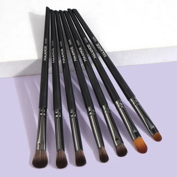 MAANGE Eye Makeup Brushes Kit 7PCS Eyeshadow Makeup Brushes Set Blending Soft Synthetic Bristle Lip Brush Cosmetic Beauty Tools 1
