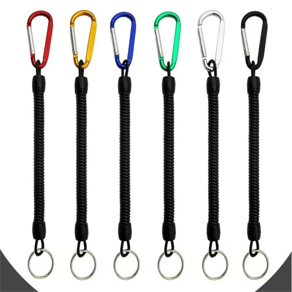 Portable Fishing Lanyards Rope Boating Kayak Camping Secure Carabiner
