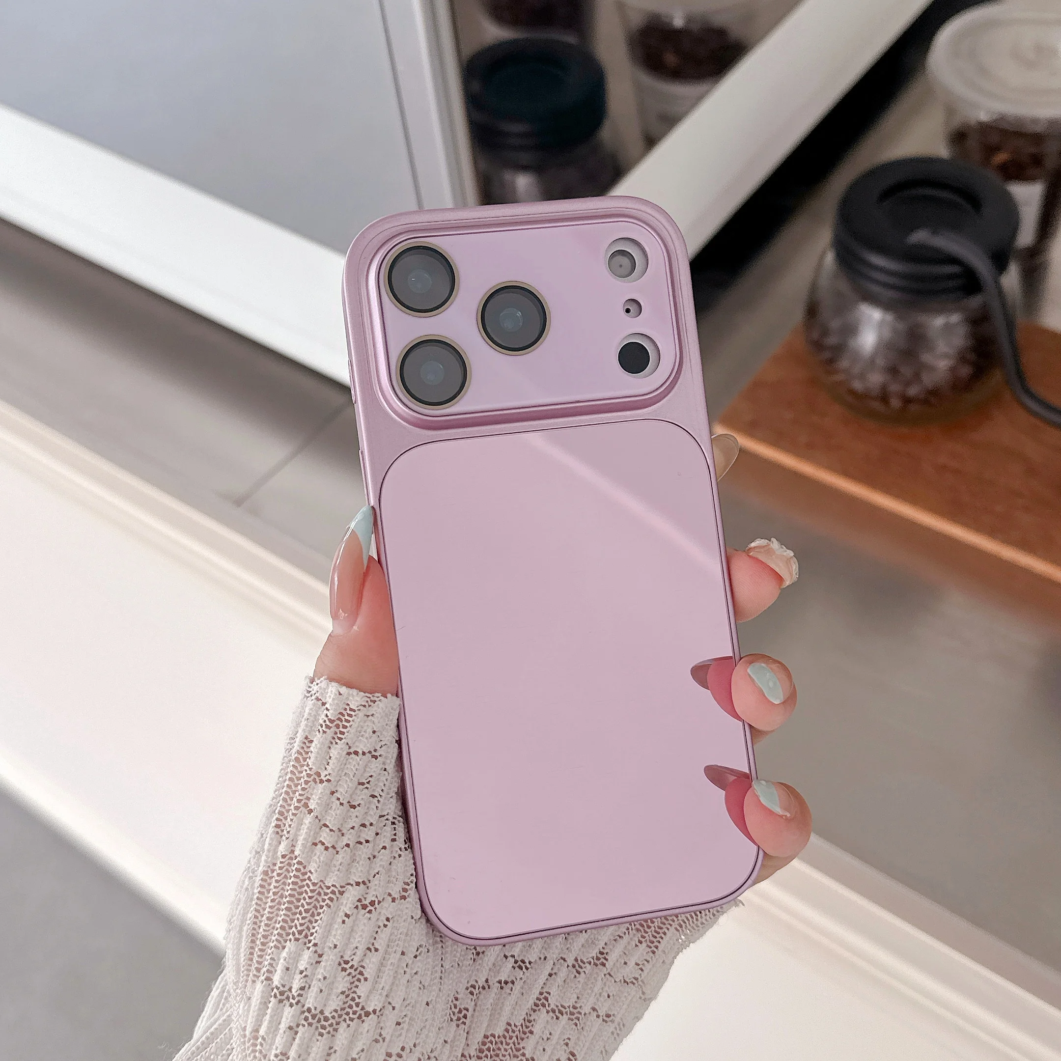 Deluxe Mirror Phone Case with Shockproof Bumper and Lens Protection