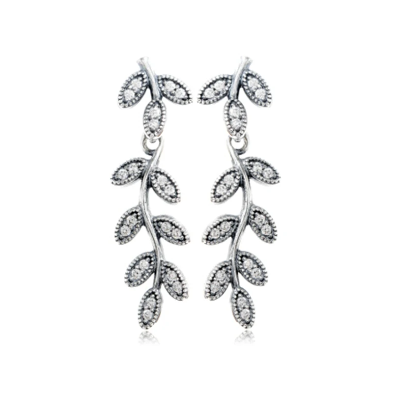 

2021 New High-quality S925 Silver Leaf Long Style Earrings, Exquisite Patterns For Romantic Jewelry Gifts For Girlfriend