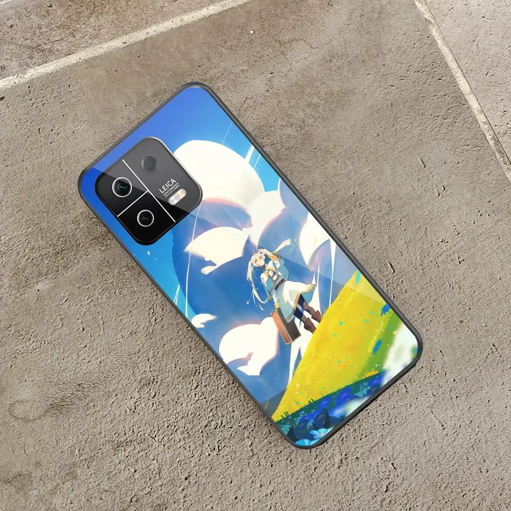 Premium Black Glass Phone Case - Frieren Beyond Journeys End Edition