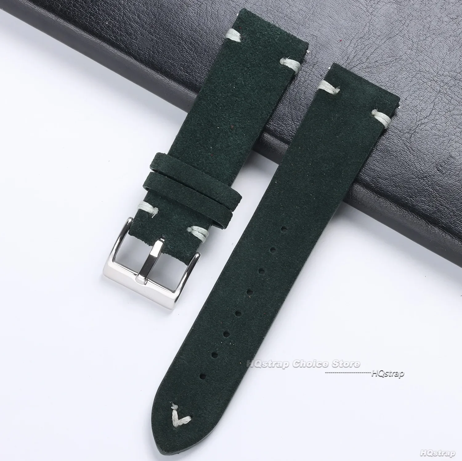 Vintage Suede Leather Quick Release Watch Strap - Sport Bracelet Replacement