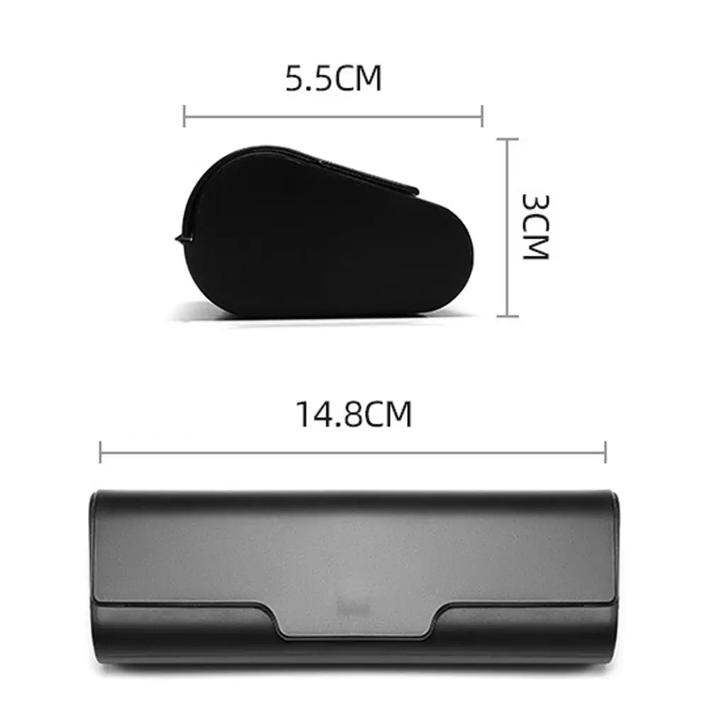Durable Matte Plastic Transparent Glasses Case Portable Women Men Glasses Storage Box Simple Women Men Frosted Eyeglass Case