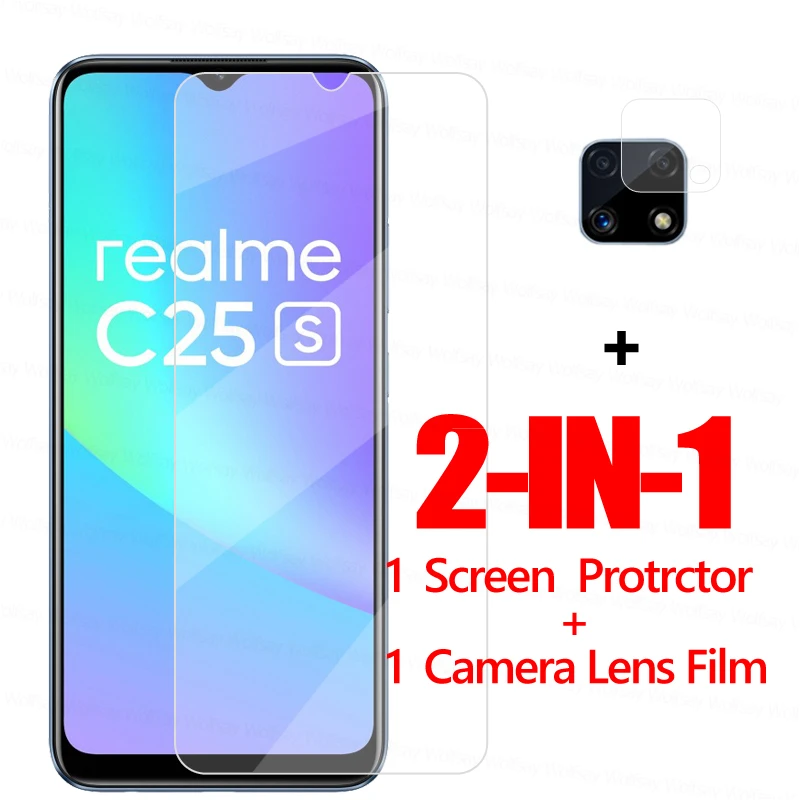 

2.5D Защита экрана для Realme C25S стекло для Realme C25S закаленное стекло прозрачная защитная пленка для телефона Realme C25S