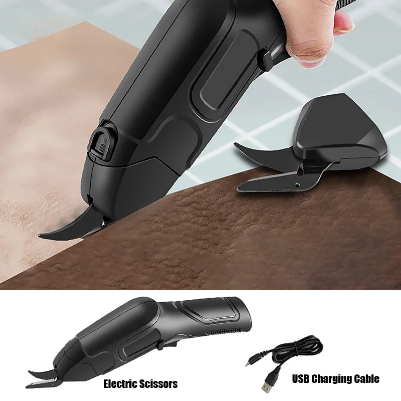 New Upgrade Electric Scissors Fabric Cutting Machine Usb Lithium  Rechargeable Leather Sewing Tailor Scissors Portable Hand Tools - AliExpress